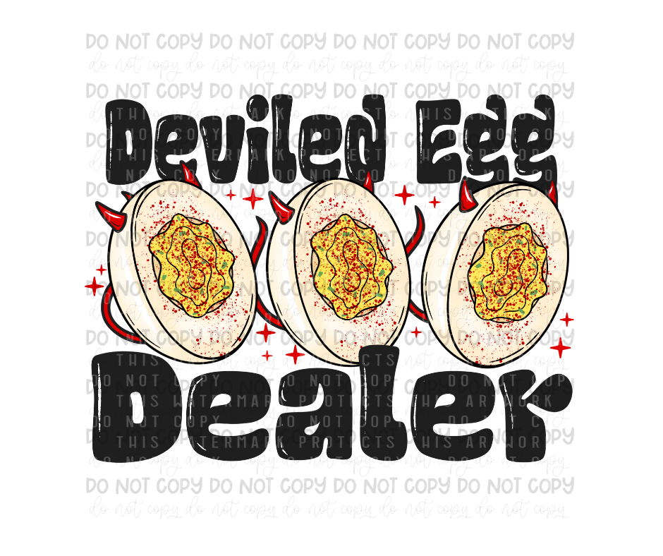 Deviled Egg Dealer-Ready to Press Transfer