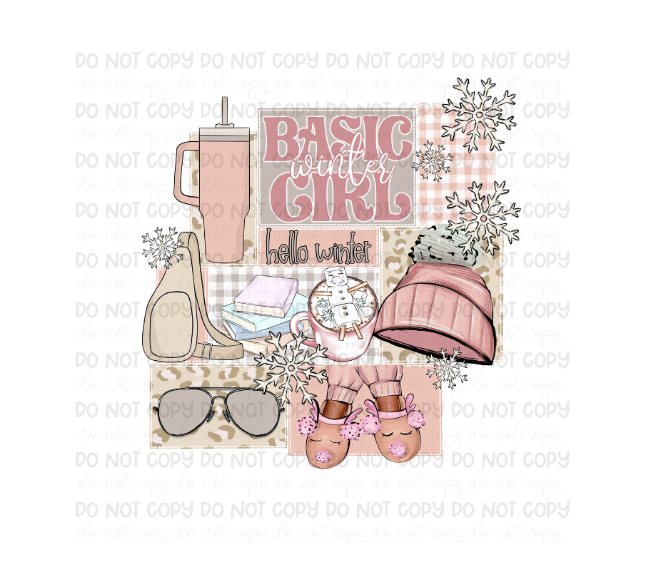 Basic Winter Girl-Ready to Press Transfer