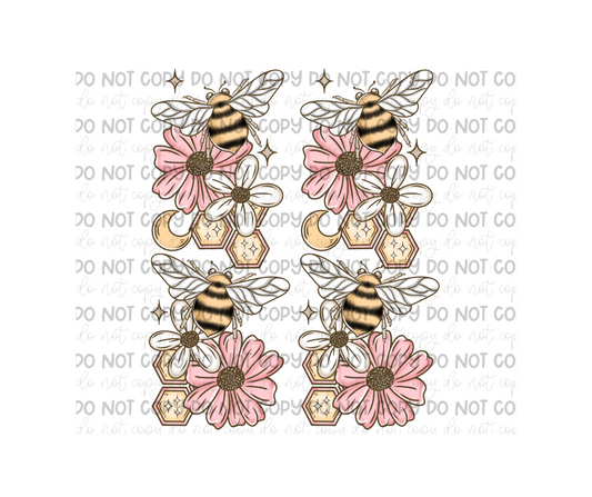 Bees Moons Sleeves-Ready to Press Transfer