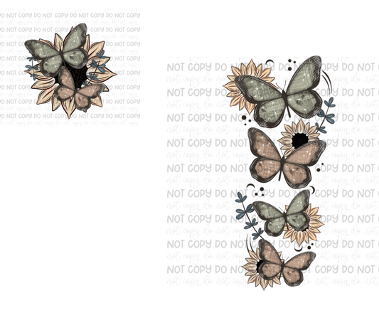 Sunflower Butterfly-Ready to Press Transfer