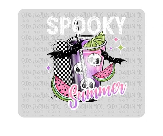 Spooky Summer White Text-Ready to Press Transfer