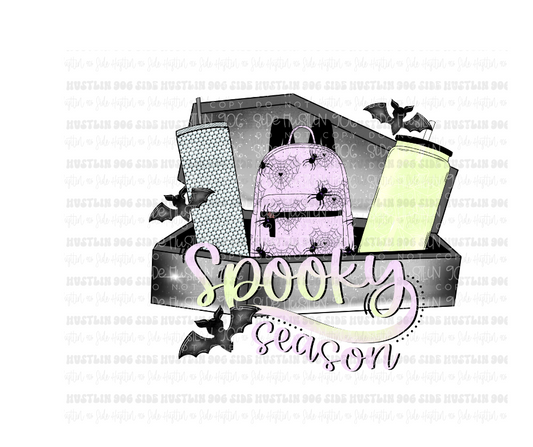 Spooky Season coffin-Ready to Press Transfer