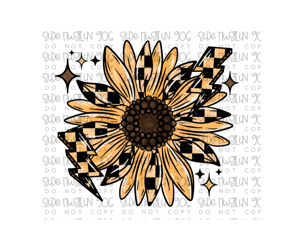 Sunflower Soul flower-Ready to Press Transfer