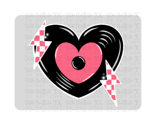 Music Heart white-Ready to Press Transfer