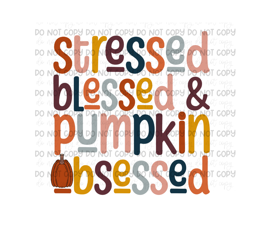 Stressed Pumpkin color-Ready to Press Transfer