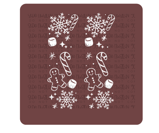 North Pole Hot Cocoa White Sleeve-Ready to Press Transfer