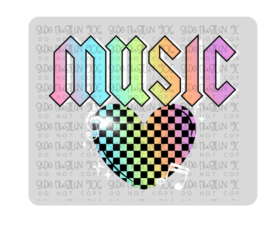 Music White-Ready to Press Transfer