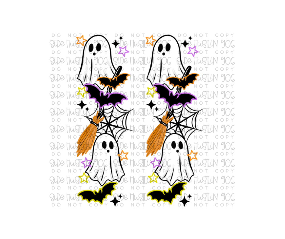 Spooky Vibes Sleeve Black-Ready to Press Transfer