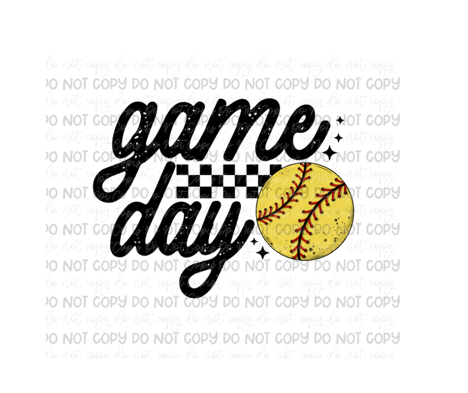 Game Day softball-Ready to Press Transfer