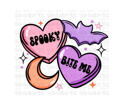 Spooky Hearts-Ready to Press Transfer