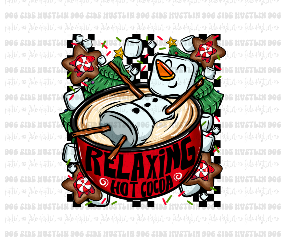 Relaxing Hot Cocoa-Ready to Press Transfer