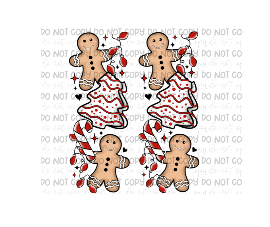 Christmas Ghost Sleeves-Ready to Press Transfer