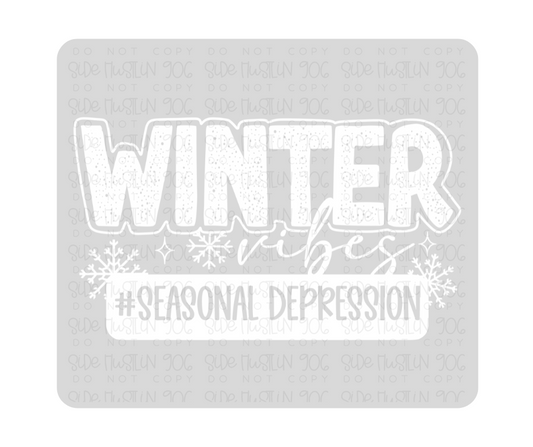 Winter Vibes white-Ready to Press Transfer