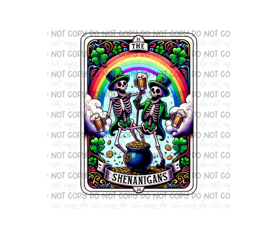 Shenanigans tarot-Ready to Press Transfer