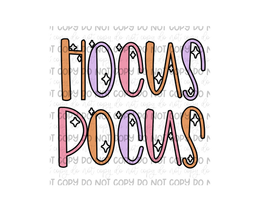 Hocus Pocus words-Ready to Press Transfer