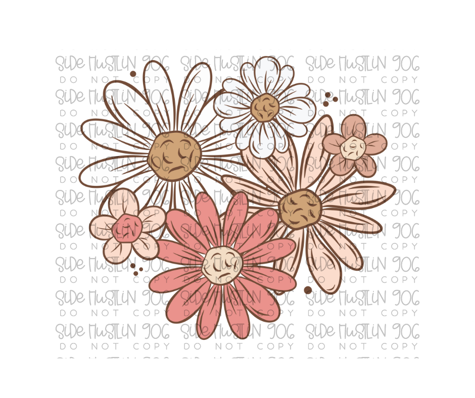 Spring Florals-Ready to Press Transfer