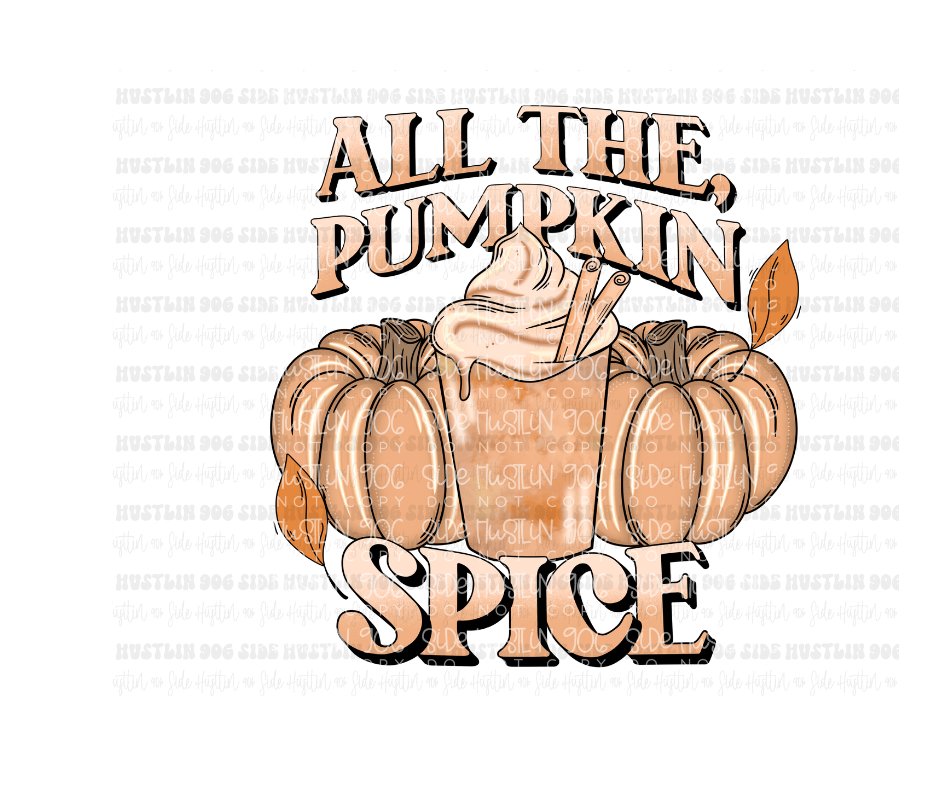 All the Pumpkin Spice-Ready to Press Transfer