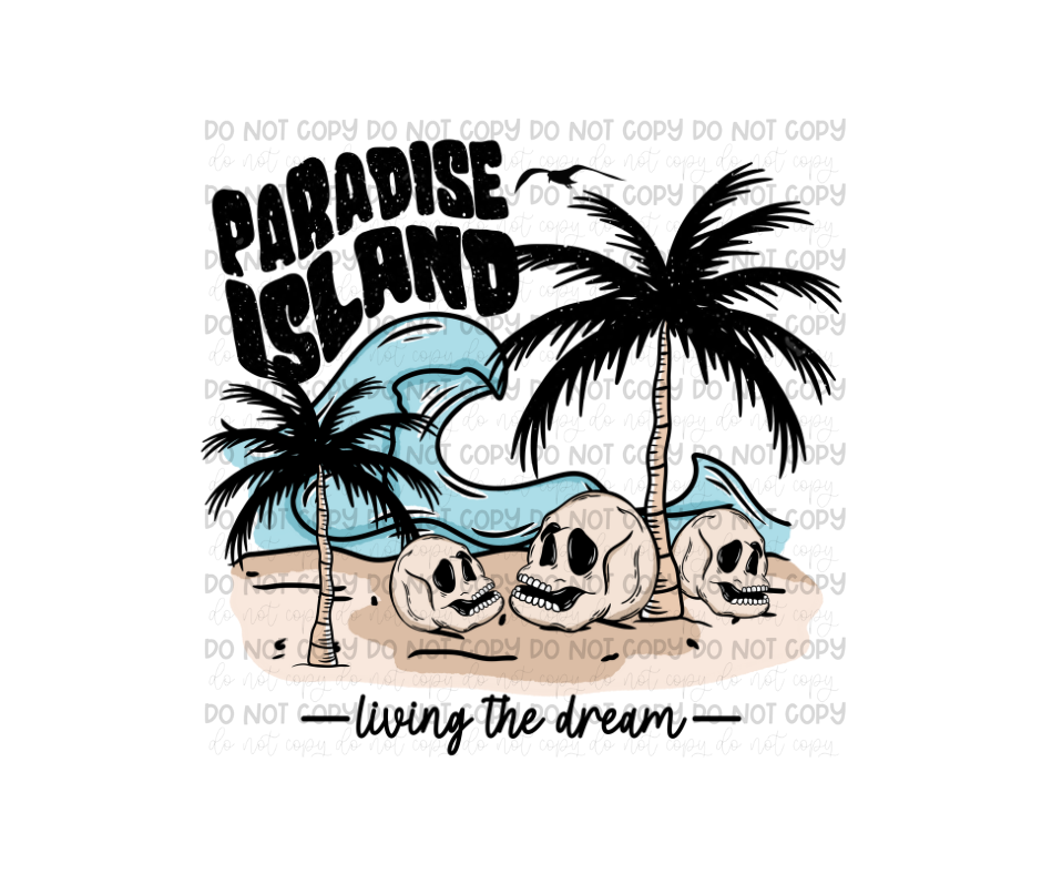 Paradise Island-Ready to Press Transfer