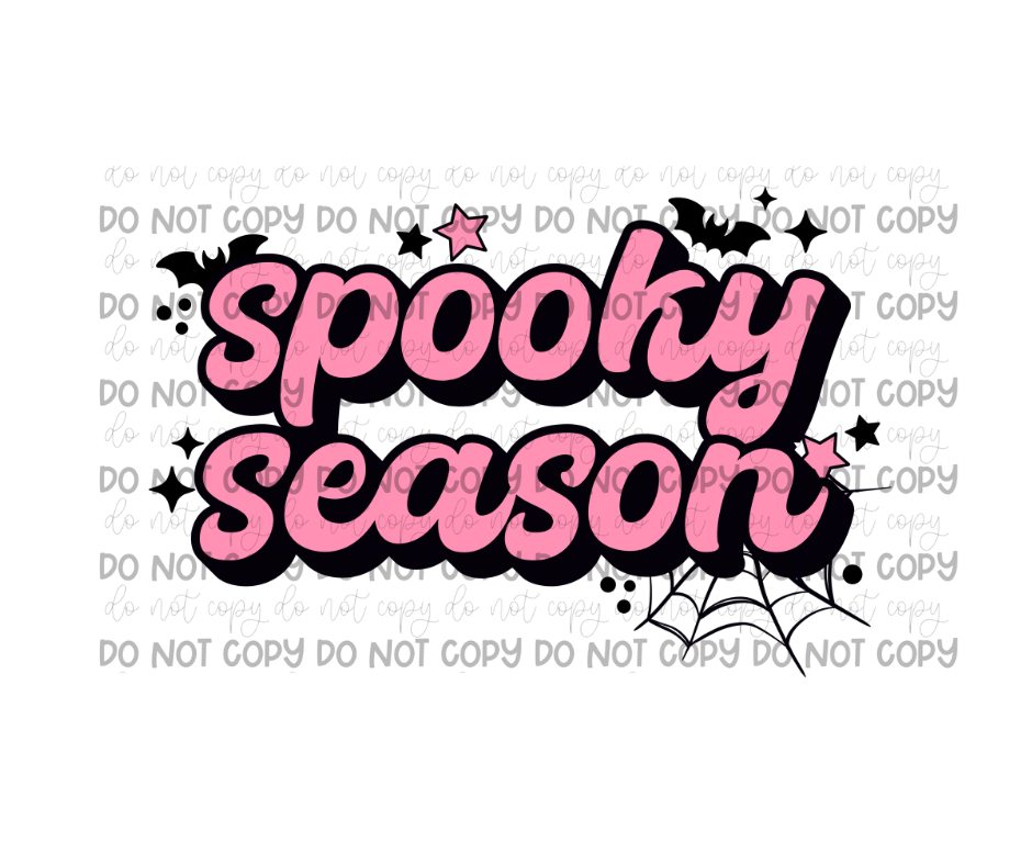 Spooky Season pink-Ready to Press Transfer