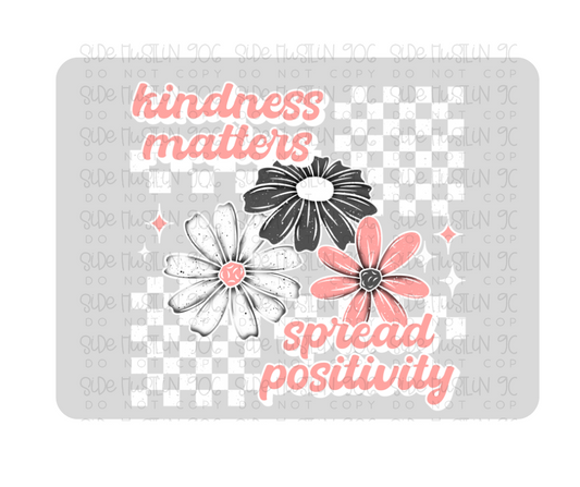 Kindness Matters white-Ready to Press Transfer