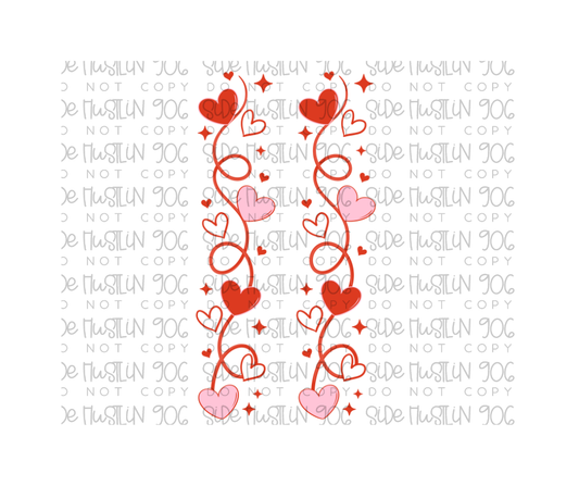 Xoxo Heart Sleeve-Ready to Press Transfer