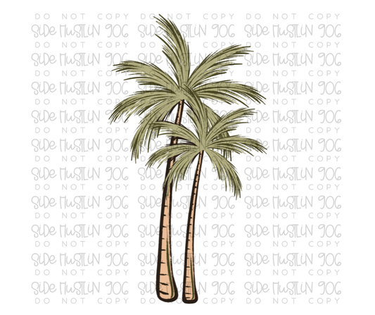 Palm Tree-Ready to Press Transfer