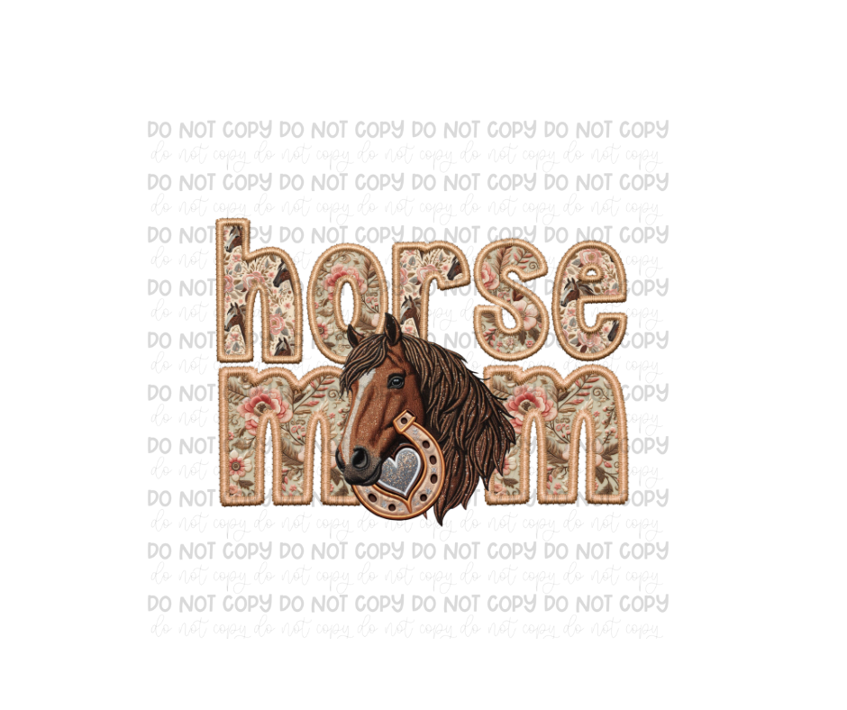 Horse Mom-Ready to Press Transfer