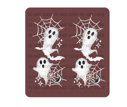 Spooky Ghost white SLEEVES-Ready to Press Transfer