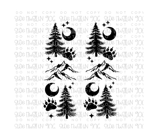 Get Lost Single Color Black Sleeve-Ready to Press Transfer