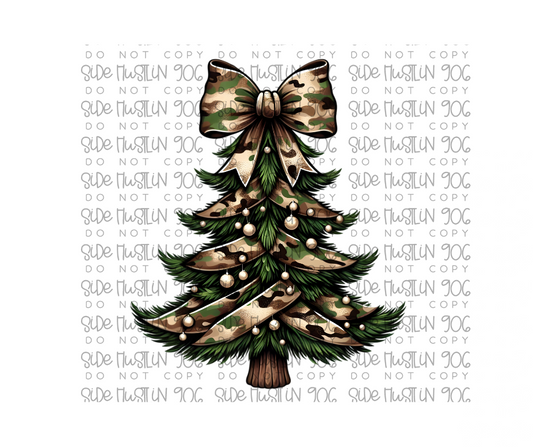 Camo Christmas Tree-Ready to Press Transfer