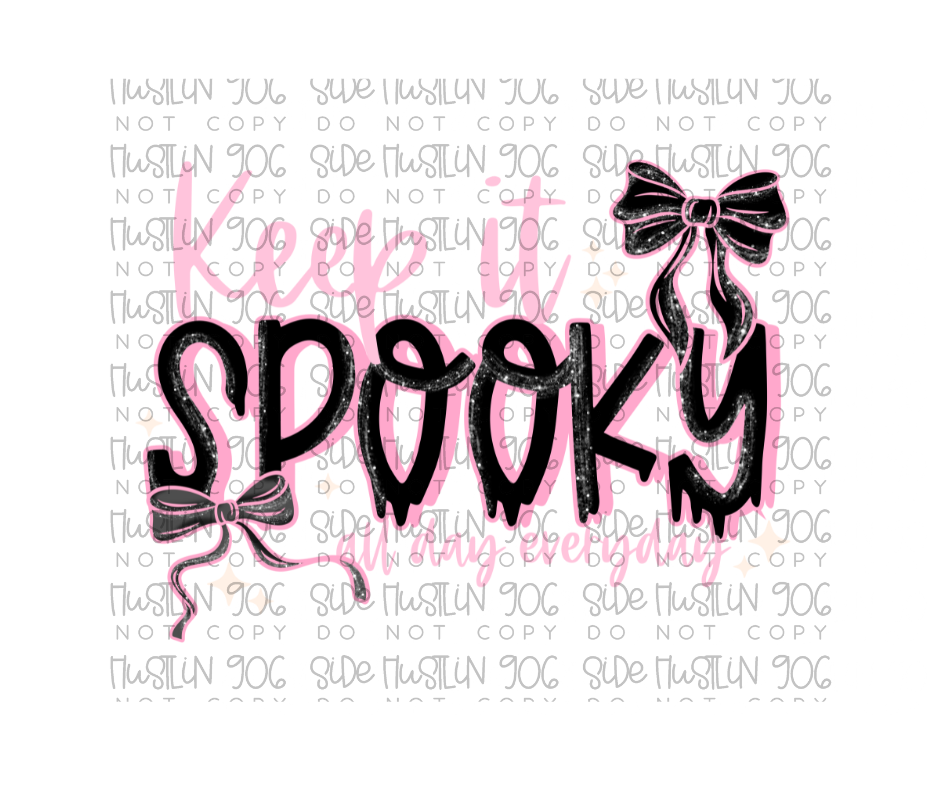 Keep It Spooky Pink-Ready to Press Transfer