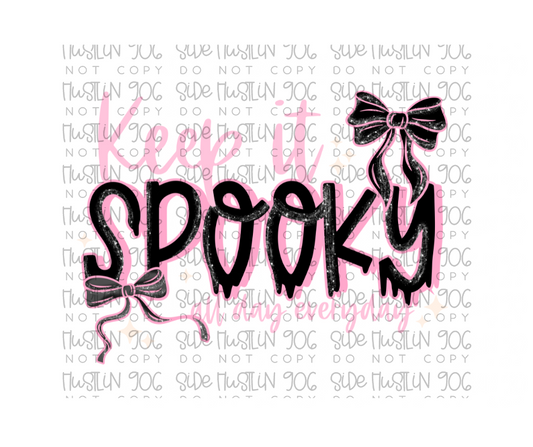 Keep It Spooky Pink-Ready to Press Transfer