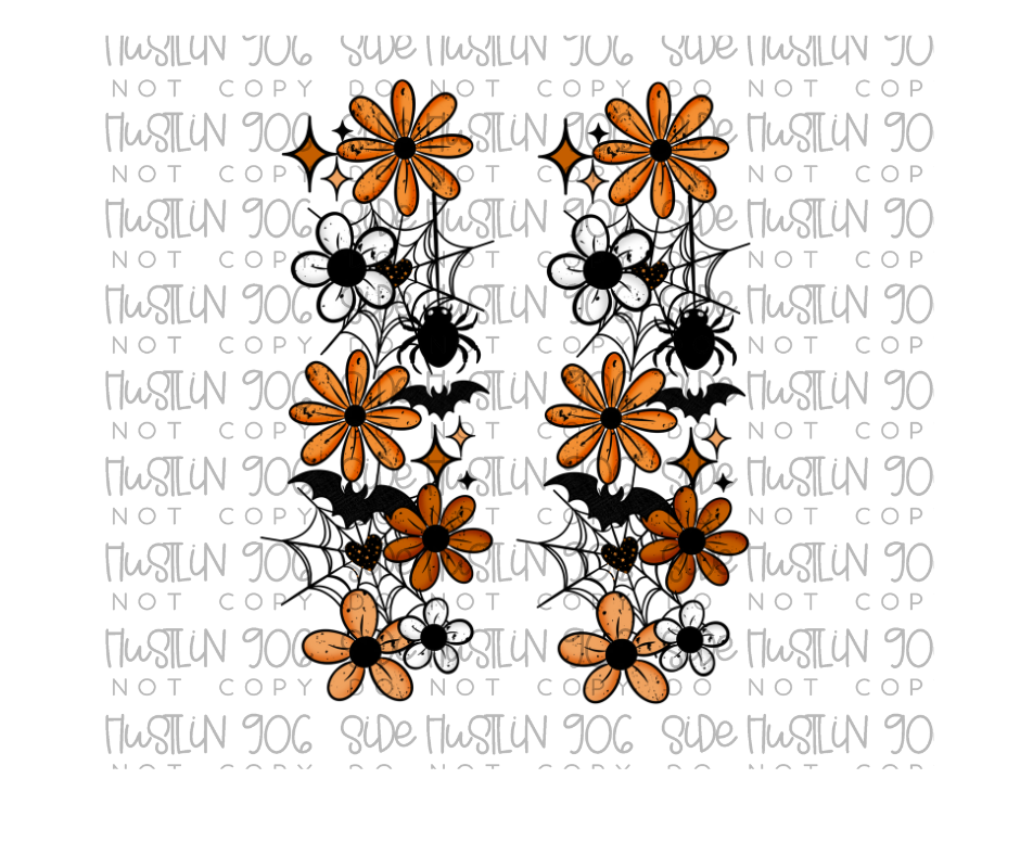 Spiderweb Florals Sleeve-Ready to Press Transfer