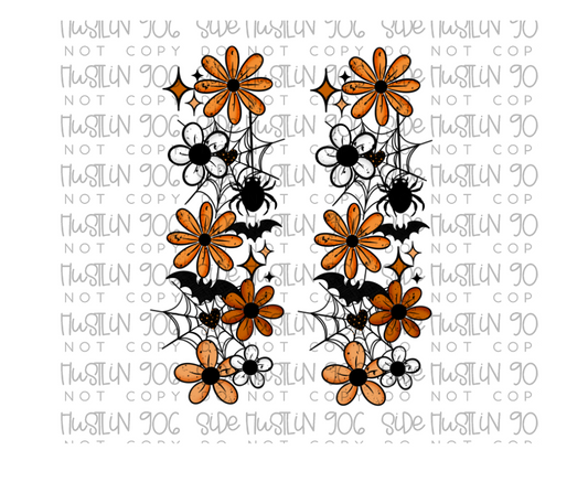 Spiderweb Florals Sleeve-Ready to Press Transfer