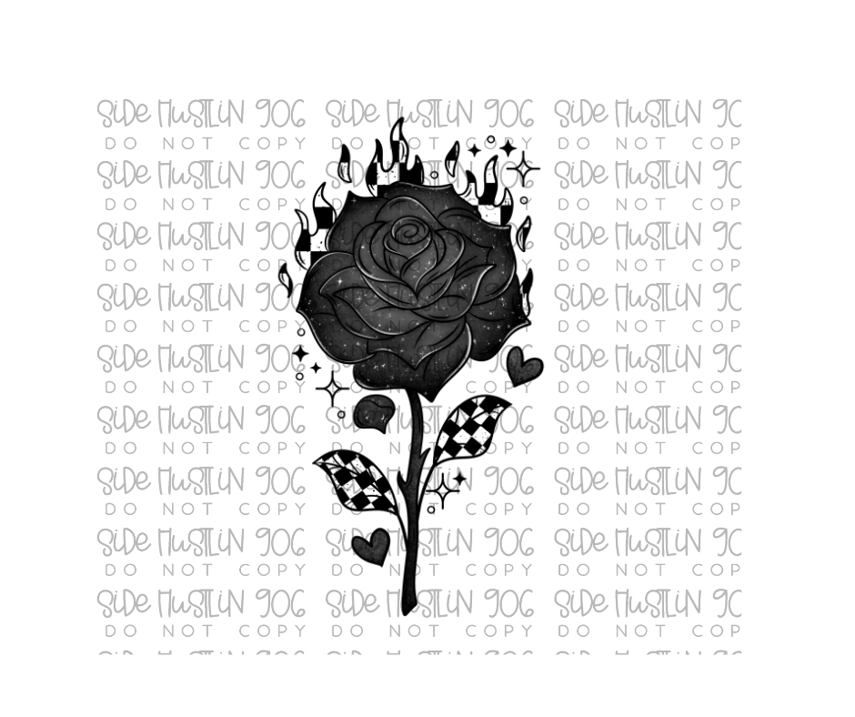 Rose-Ready to Press Transfer