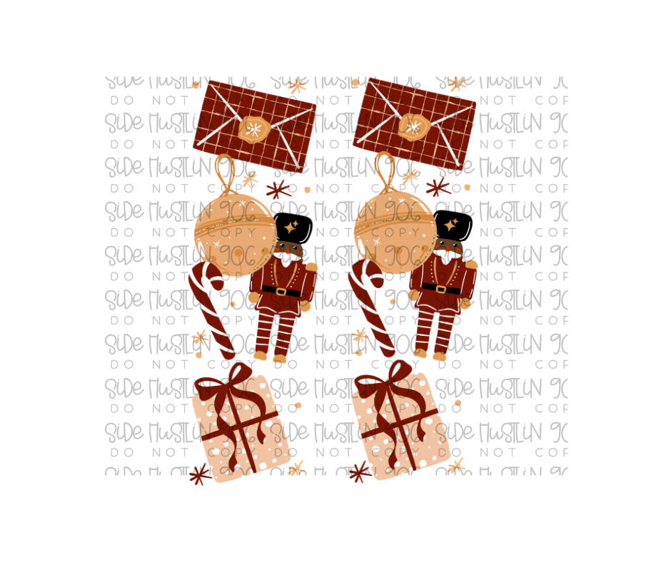 Tis the Season Nutcracker Darker Skin Tone Sleeve-Ready to Press Transfer