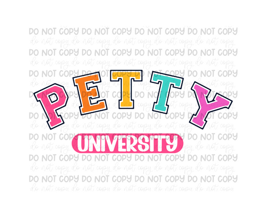 Petty University-Ready to Press Transfer