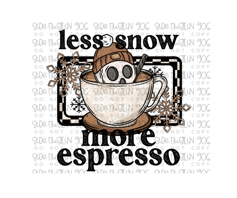 Espresso-Ready to Press Transfer