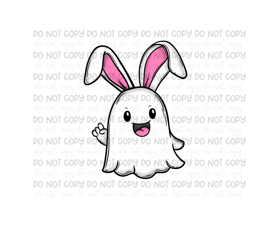 Ghost Bunny-Ready to Press Transfer