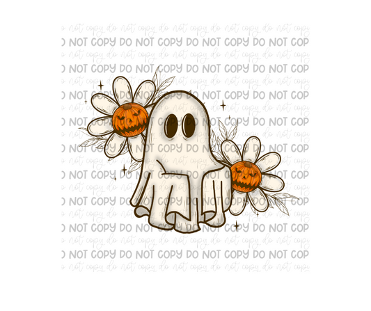 Pumpkin ghost-Ready to Press Transfer