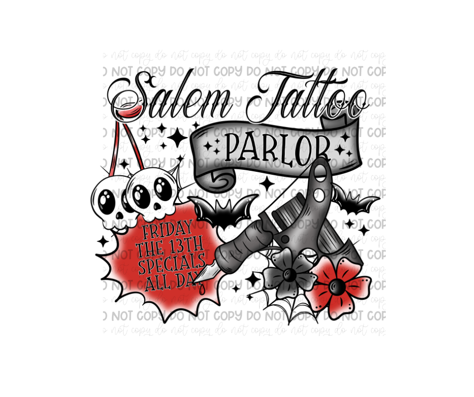 Salem Tattoo Parlor-Ready to Press Transfer