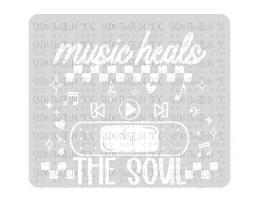 Music Heals the Soul White-Ready to Press Transfer