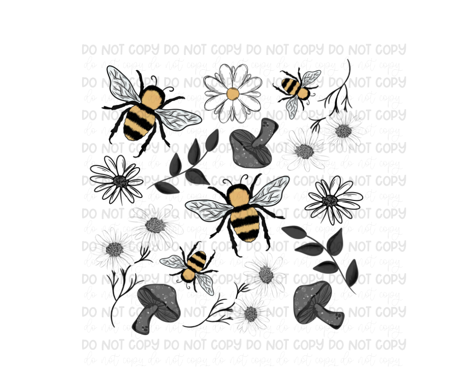 Bees & Things-Ready to Press Transfer