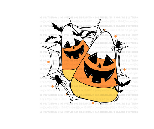 Candy Corn webs-Ready to Press Transfer