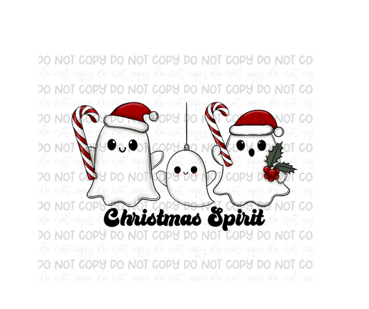 Christmas Spirit black-Ready to Press Transfer