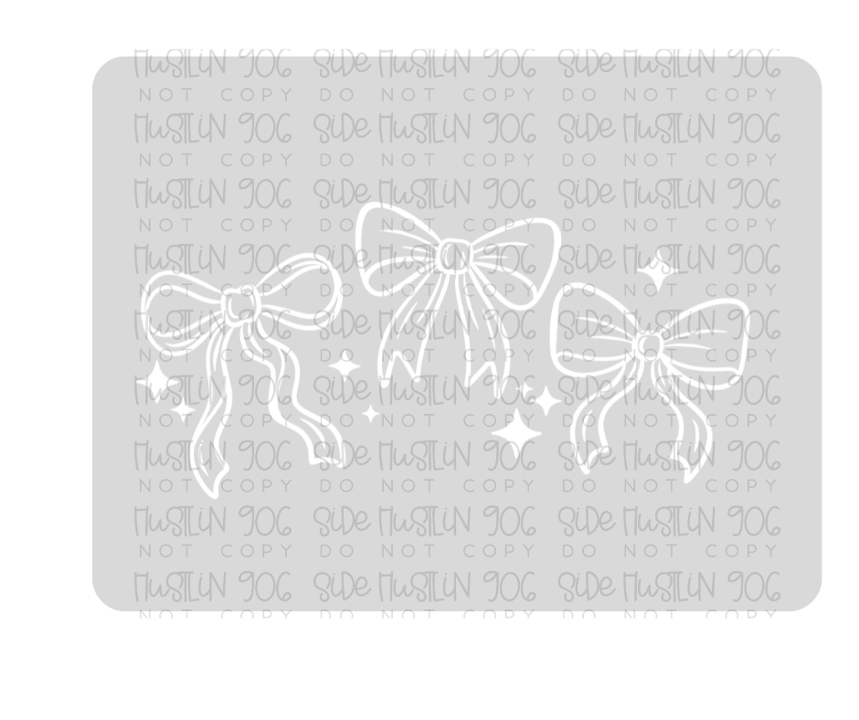 Single Color Bows-Ready to Press Transfer