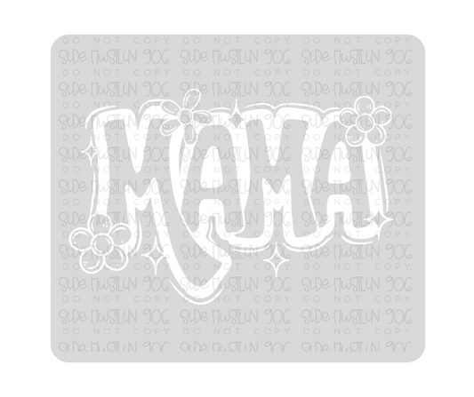 Mama single color white-Ready to Press Transfer