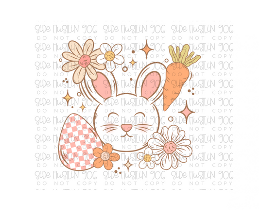 Easter Bunny collage-Ready to Press Transfer