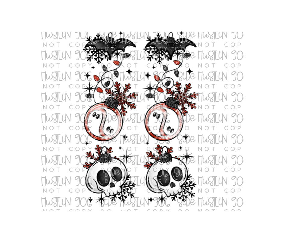 Have Yourself a Spooky Christmas sleeve-Ready to Press Transfer