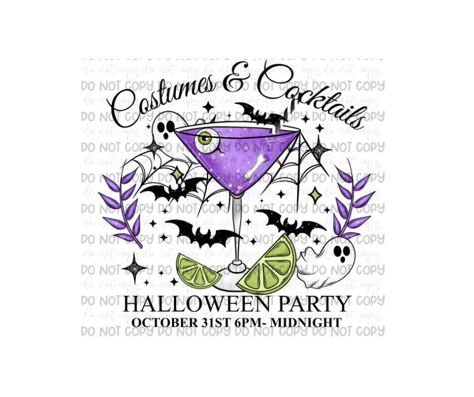 Costumes & Cocktails-Ready to Press Transfer